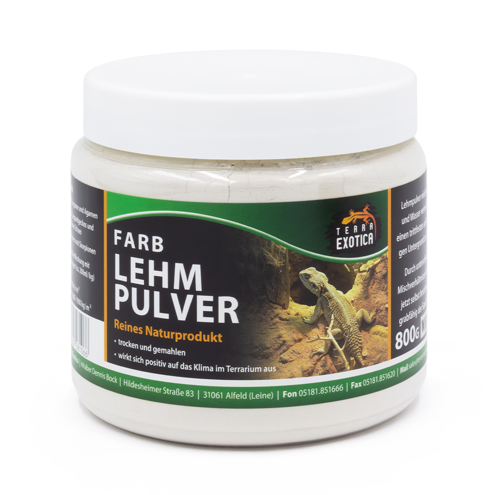 Lehmpulver - 800 g in Dose - Weiß