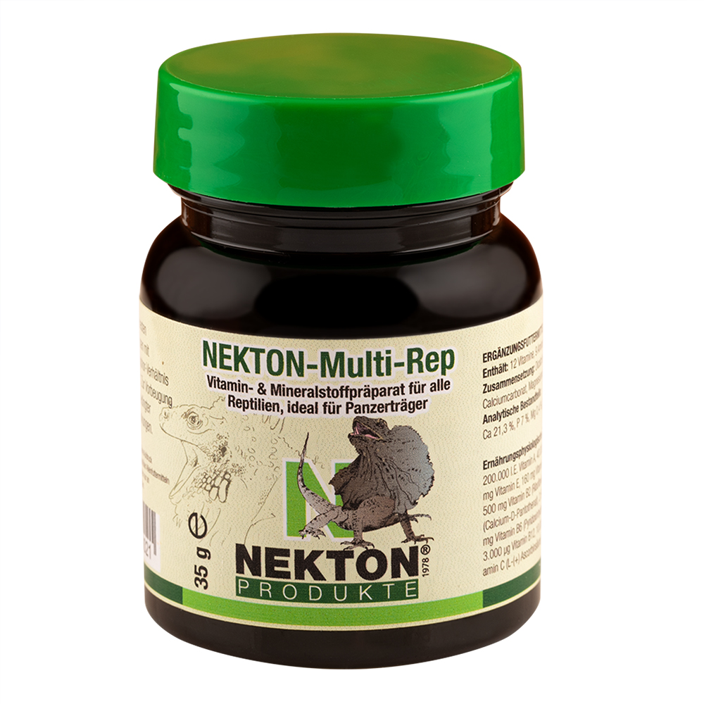 Nekton-Multi-Rep - Vitamin- & Mineralstoffpräparat für alle Reptilien, ideal für Panzerträger - 35 g