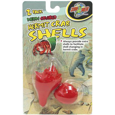 Einsiedlerkrebs Muschel - 2er Pack Neon Hermit Crab Shell