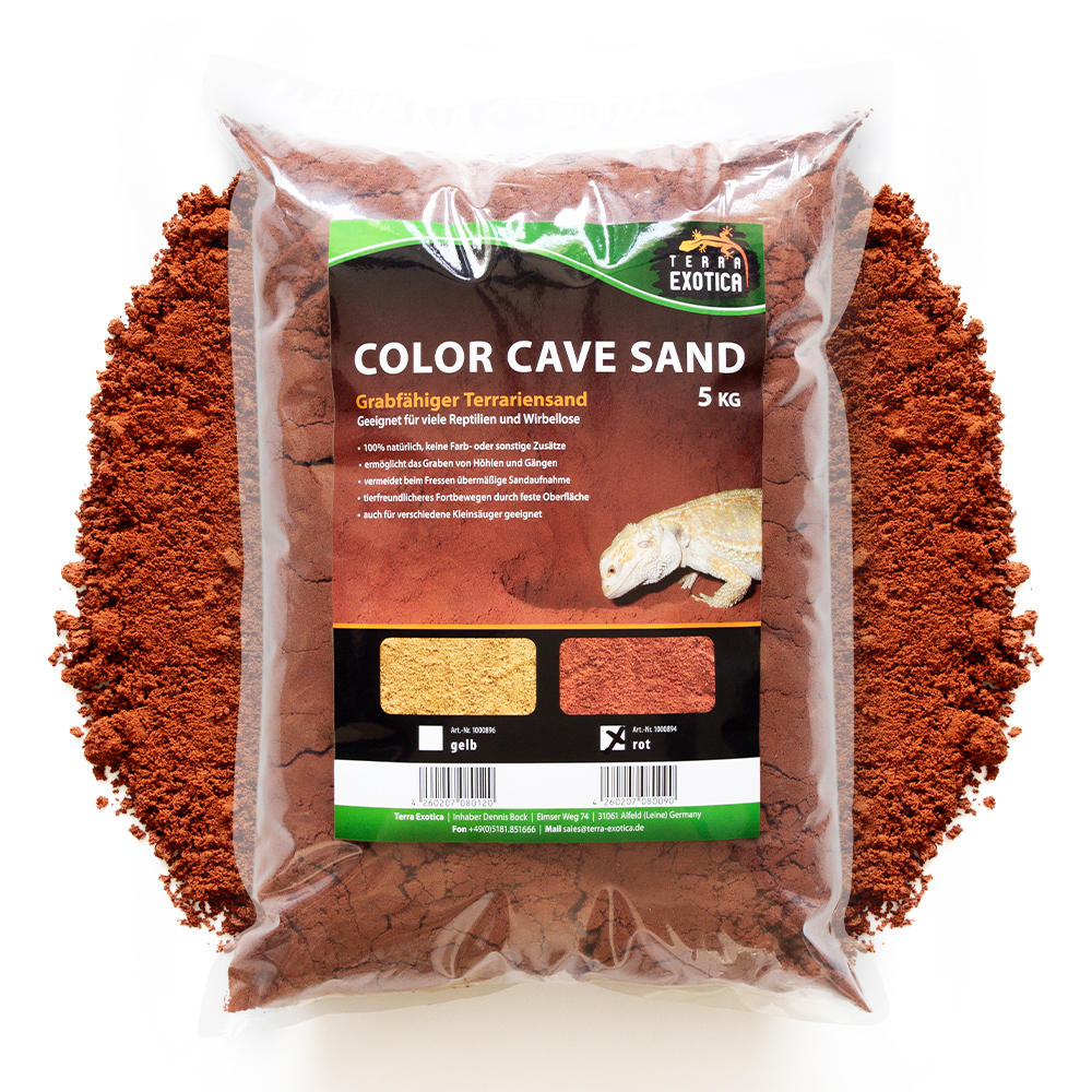 Color Cave Sand - grabfähiger Höhlensand - 5kg - Rot