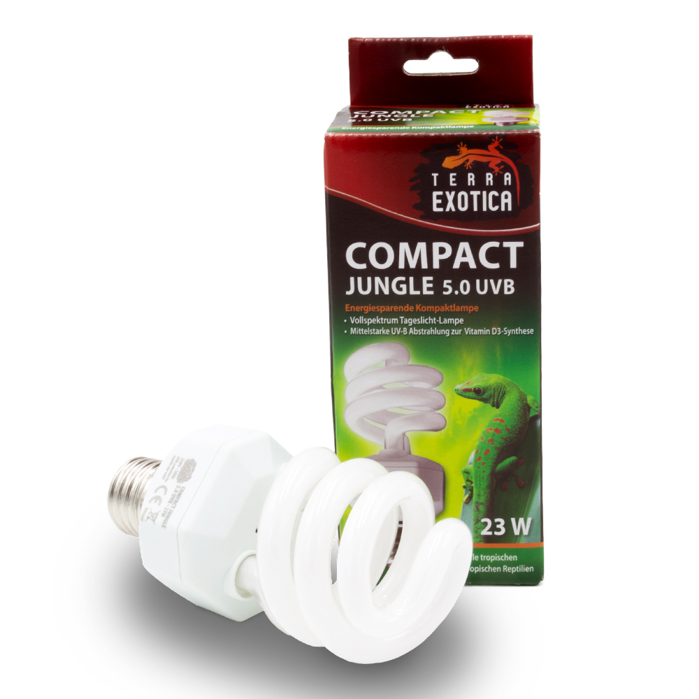 Compact Jungle 5.0 UVB - Energiesparende Kompaktlampe - 23 Watt