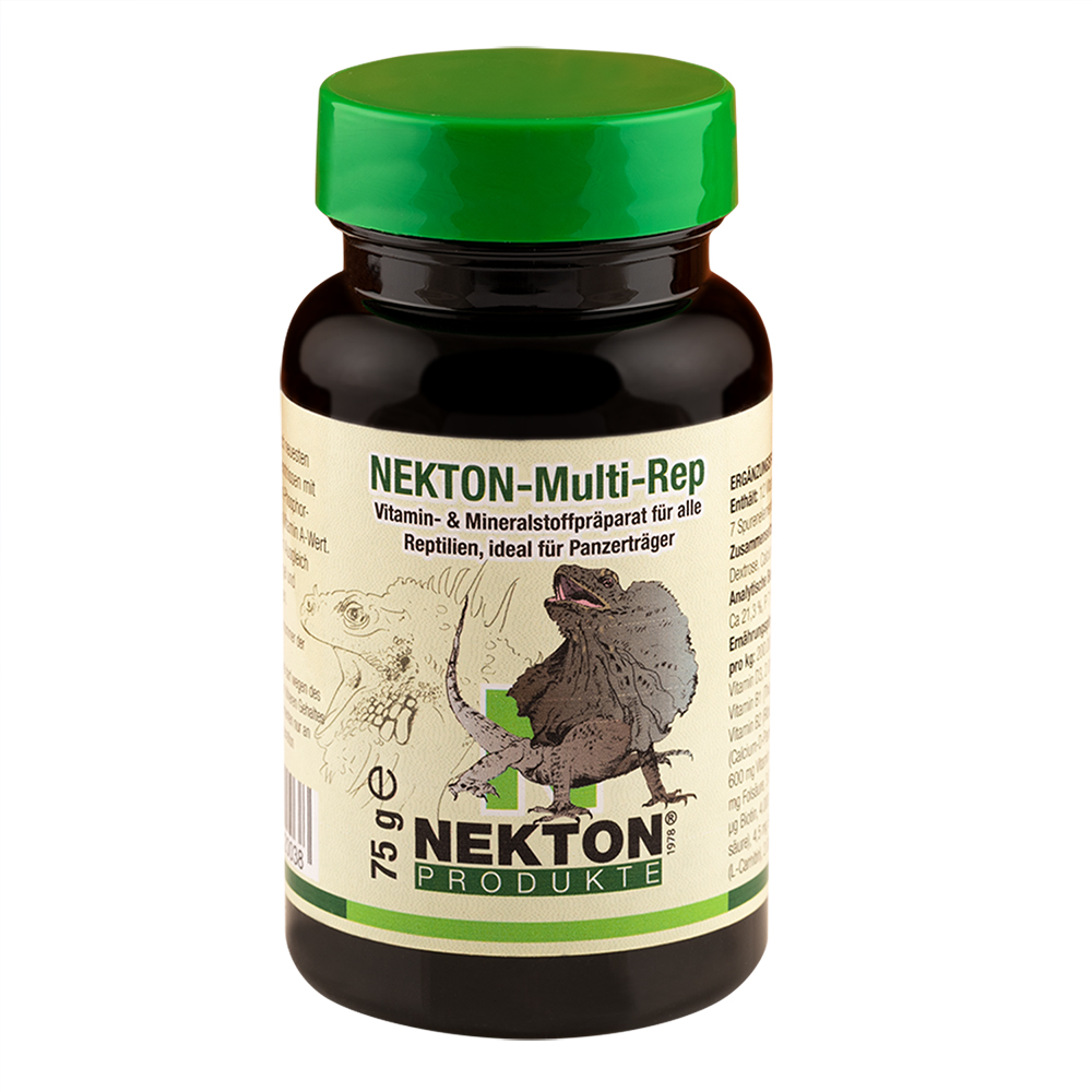 Nekton-Multi-Rep - Vitamin- & Mineralstoffpräparat für alle Reptilien, ideal für Panzerträger - 75 g
