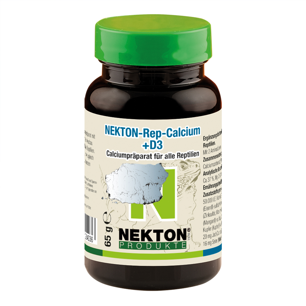 NEKTON-Rep-Calcium + D3 - Kalziumpräparat für alle Reptilien - 65 g