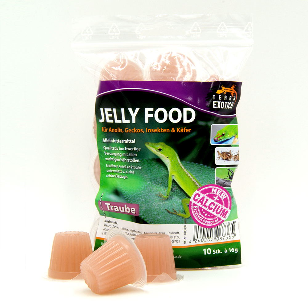 Jelly Food - Traube mit Calcium - Beutel mit 10 Stück